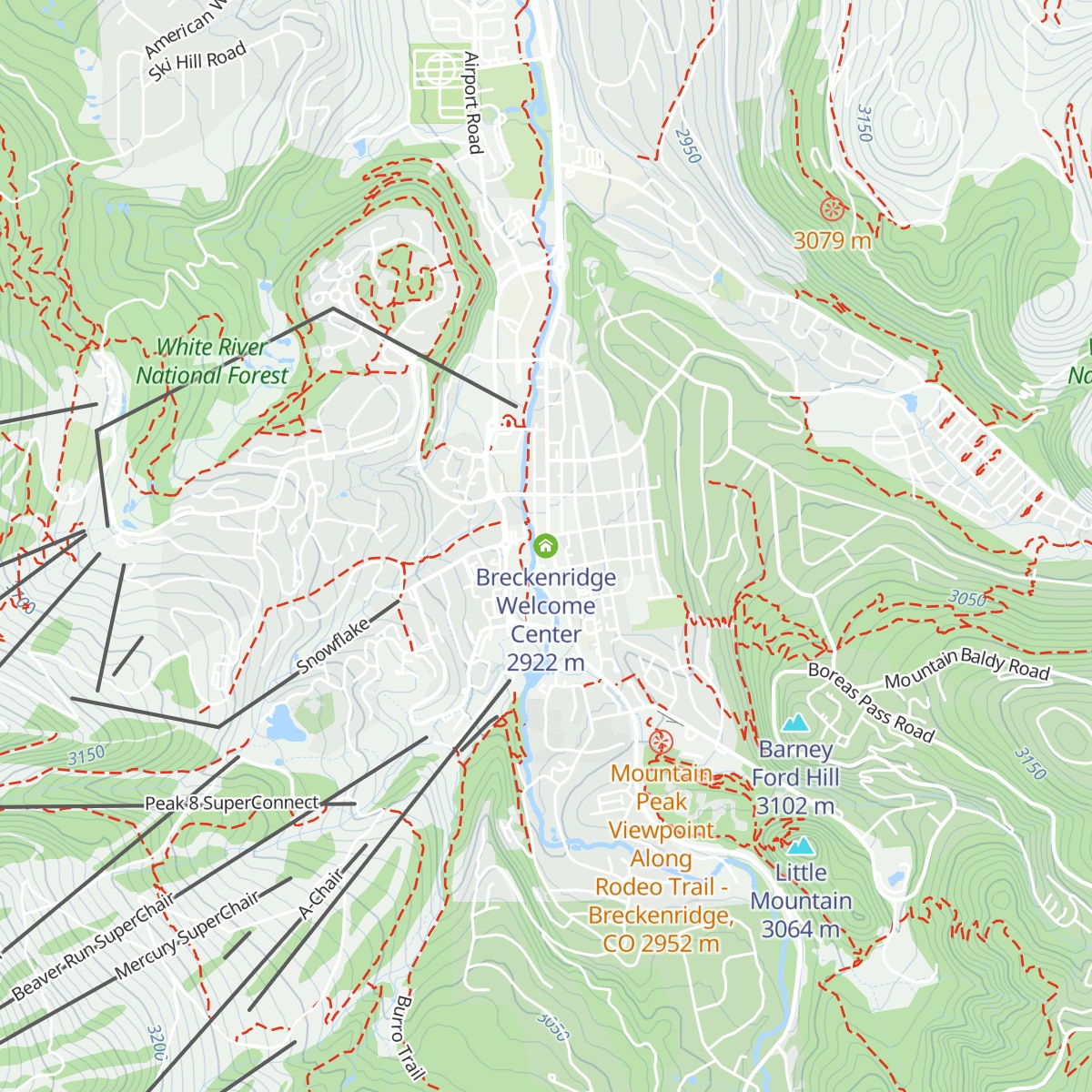 Breckenridge Welcome Center map