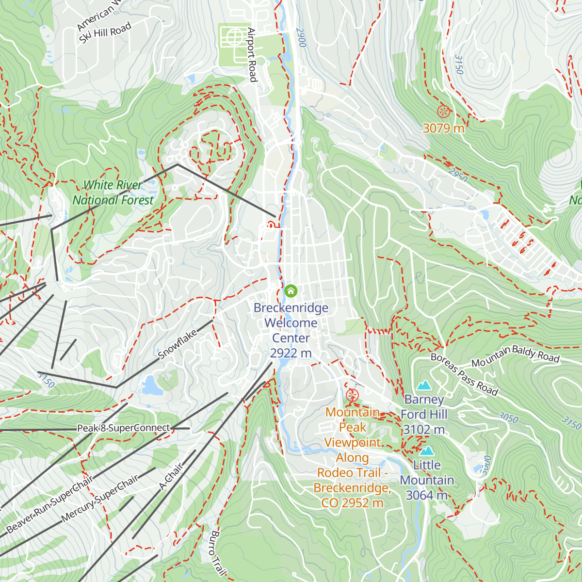 Breckenridge Welcome Center map