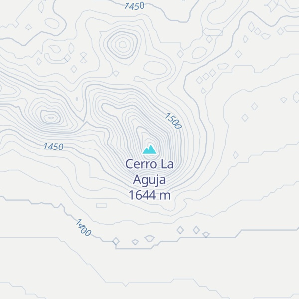 Map of Cerro La Aguja