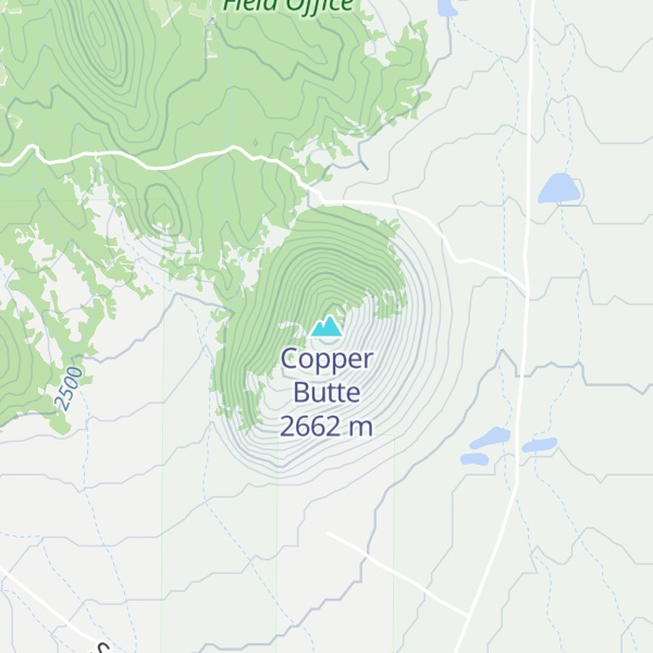 Map of Copper Butte
