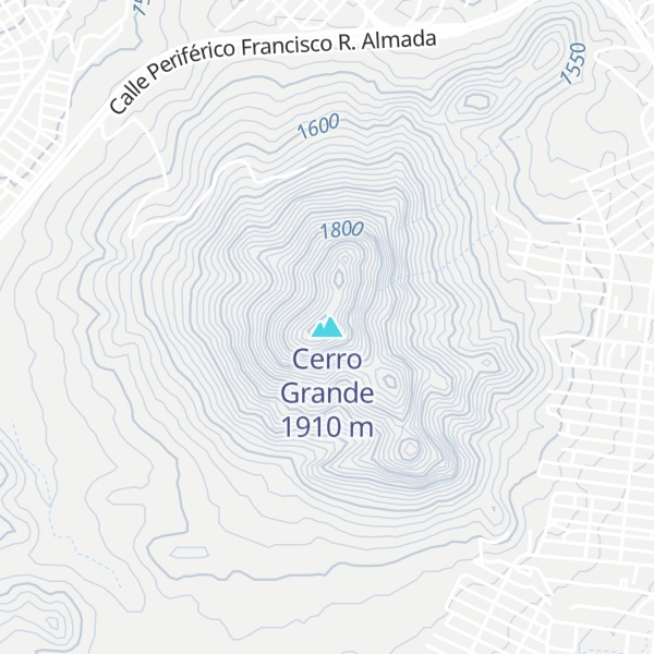 Map of Cerro Grande