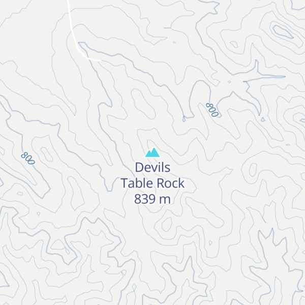 Map of Devils Table Rock