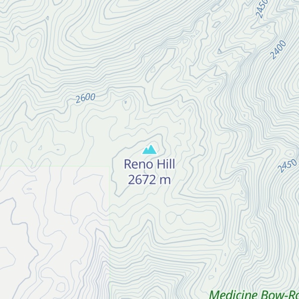 Map of Reno Hill