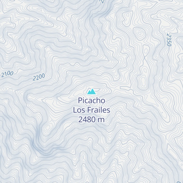 Map of Picacho Los Frailes