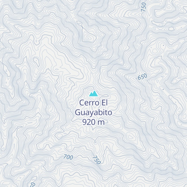 Map of Cerro El Guayabito