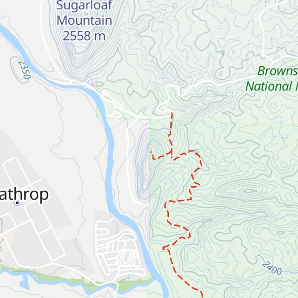 Map of Ruby Mountain