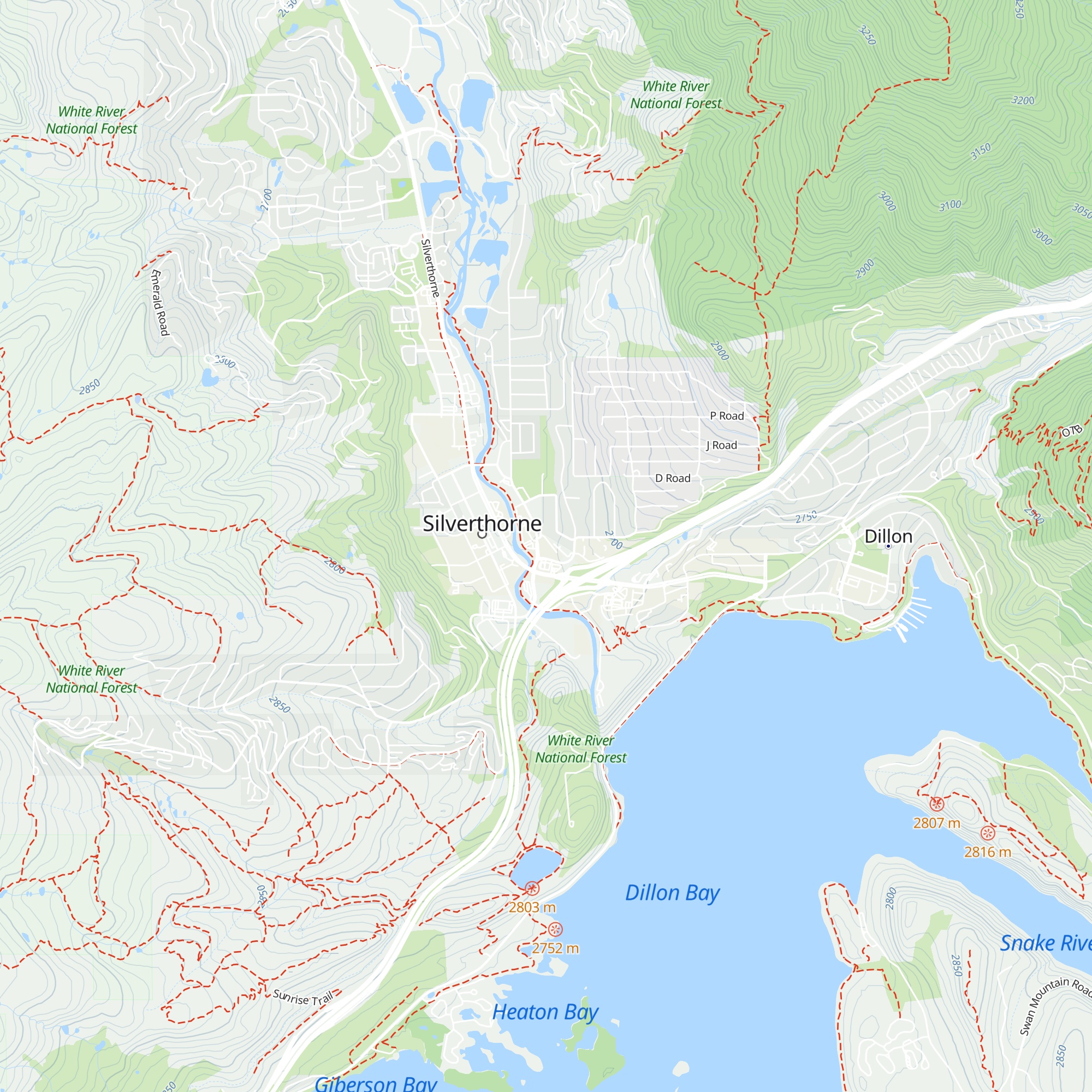 Silverthorne Welcome Center map