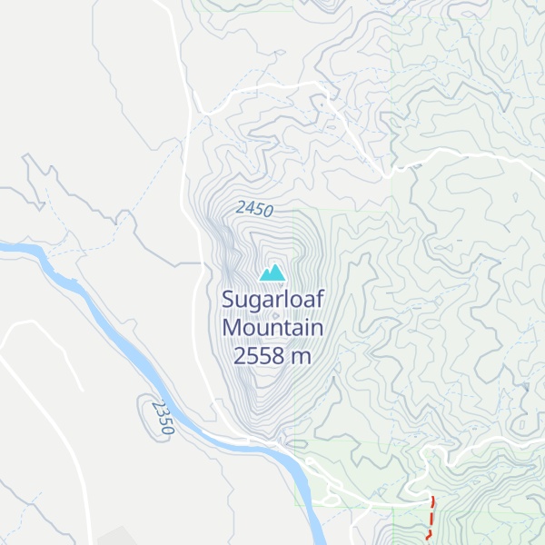 Map of Sugarloaf Mountain