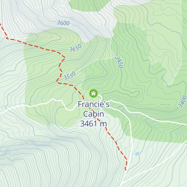 Map of Francie's Cabin