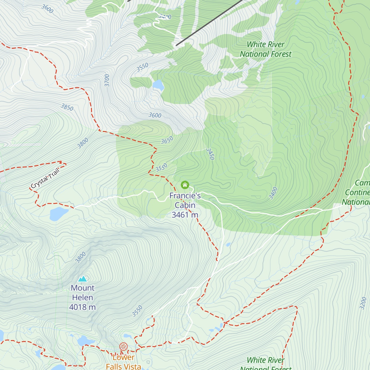 Francie's Cabin map