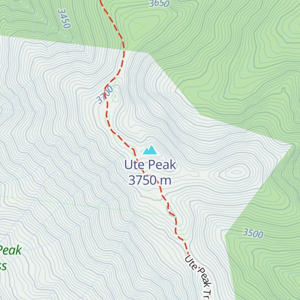 Map of Ute Peak