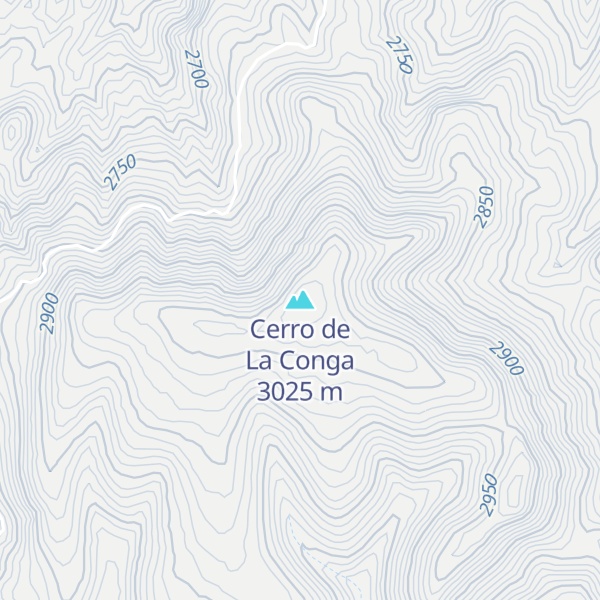 Map of Cerro de La Conga