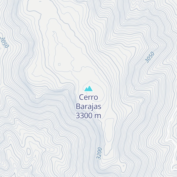 Map of Cerro Barajas