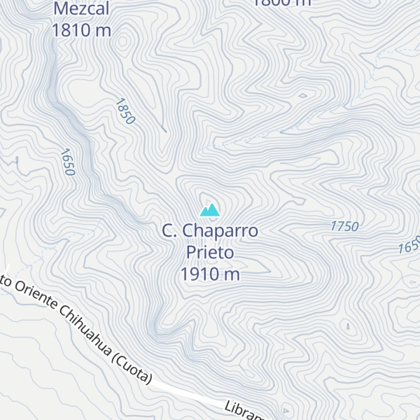 Map of C. Chaparro Prieto