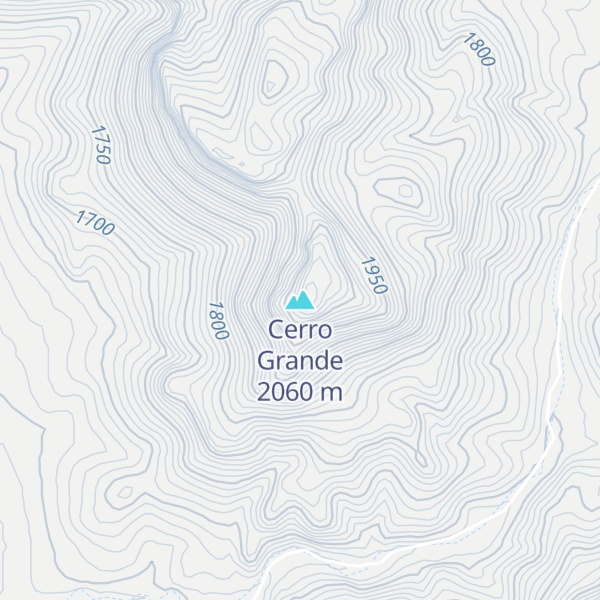 Map of Cerro Grande