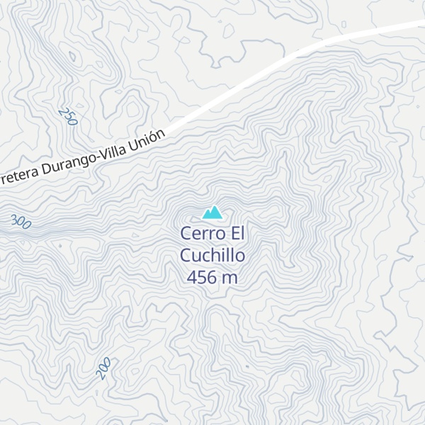Map of Cerro El Cuchillo
