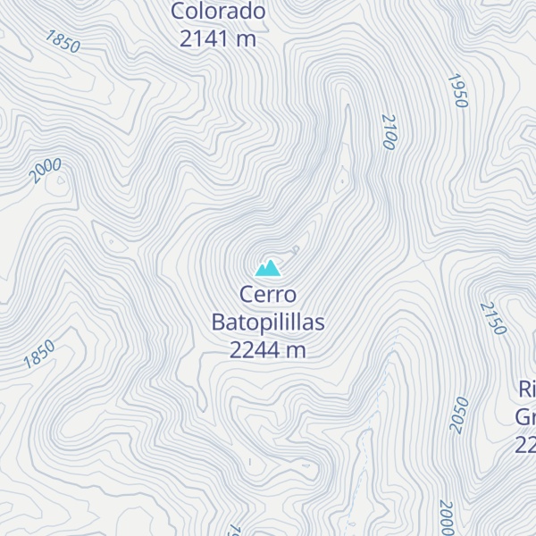 Map of Cerro Batopilillas