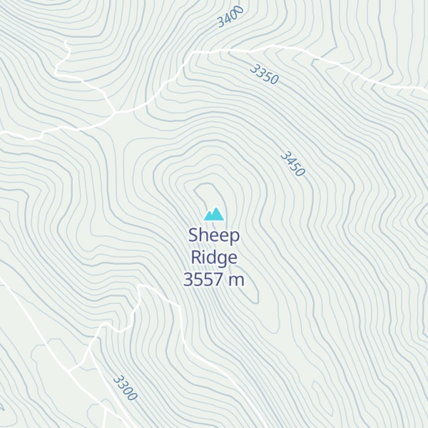Map of Sheep Ridge