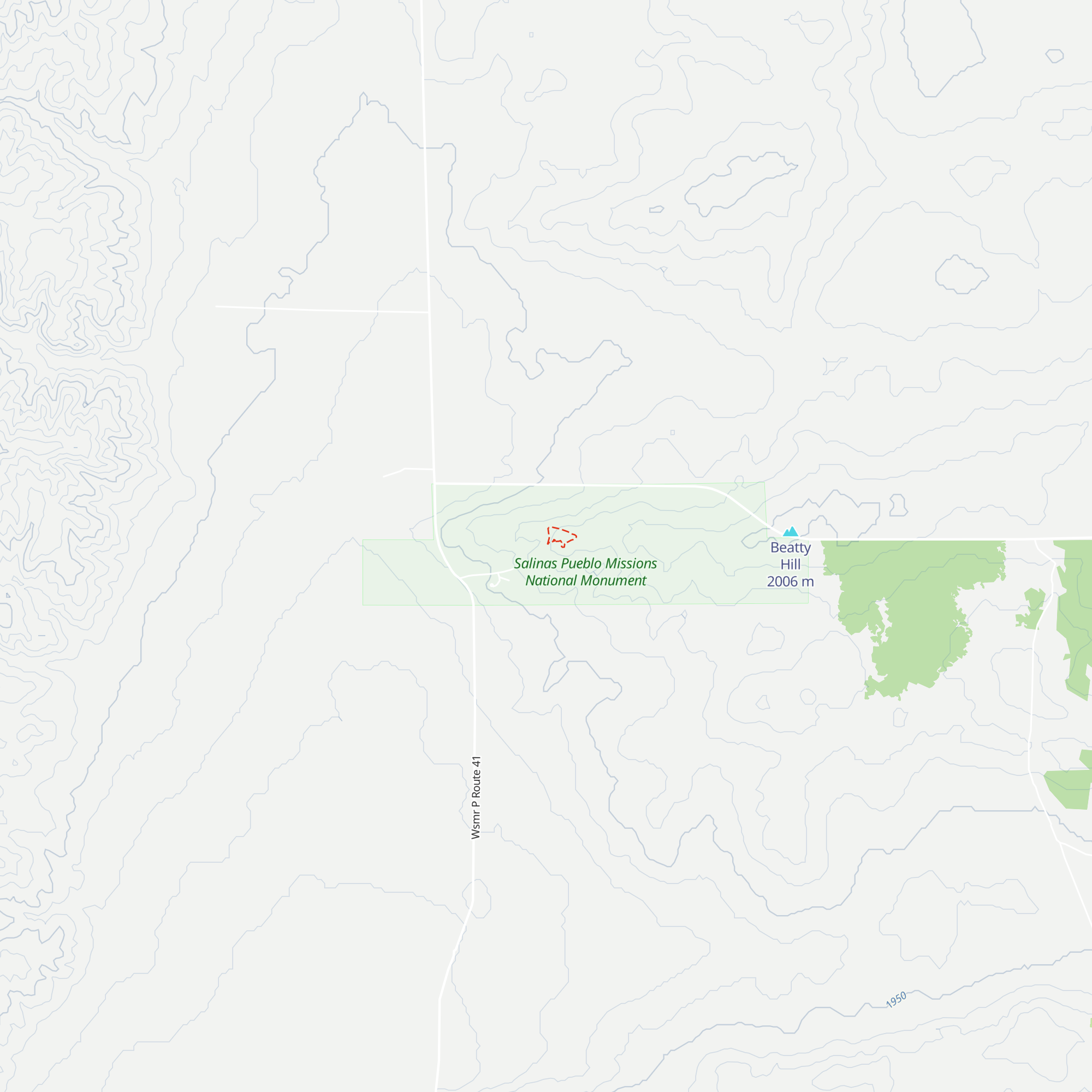 Gran Quivira Visitor Center map