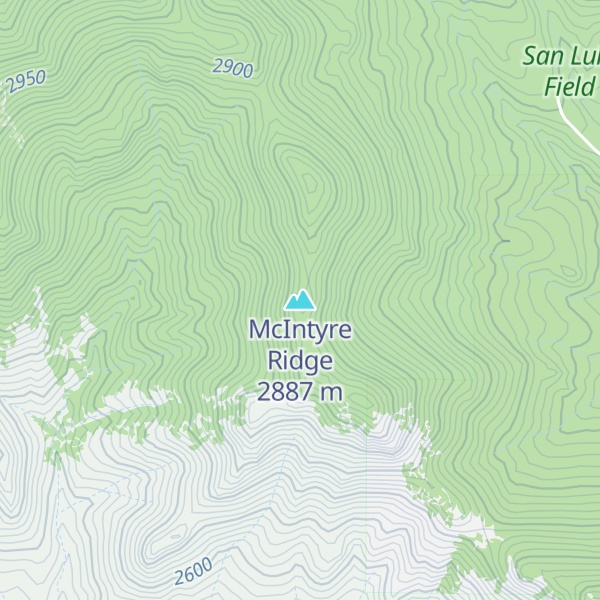 Map of McIntyre Ridge