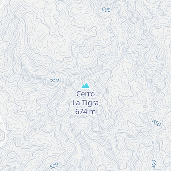 Map of Cerro La Tigra