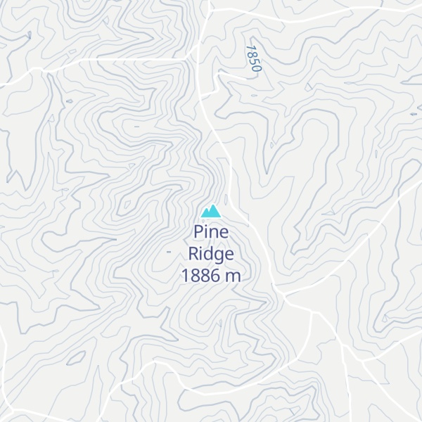 Map of Pine Ridge