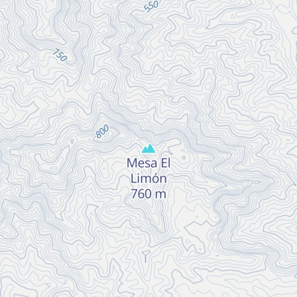 Map of Mesa El Limón