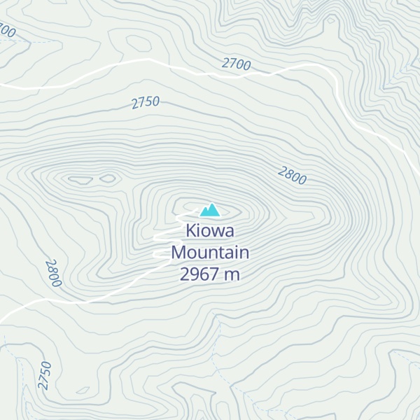 Map of Kiowa Mountain