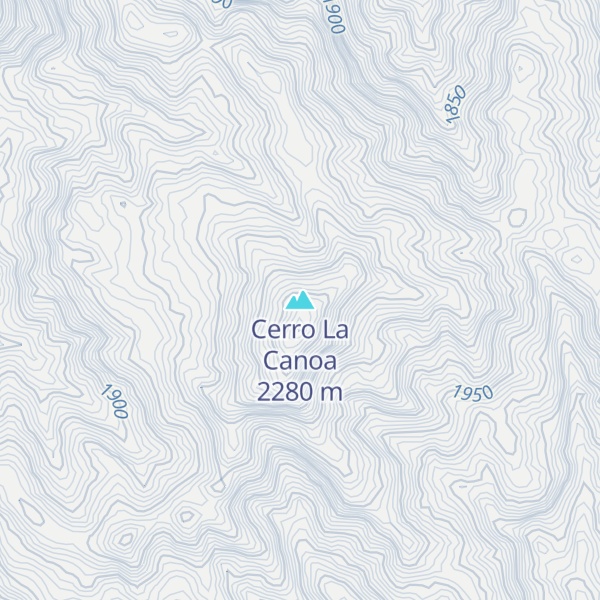 Map of Cerro La Canoa