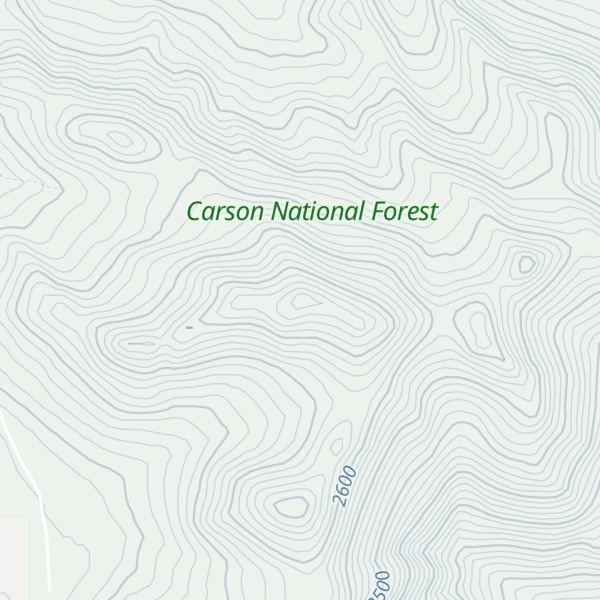 Map of East Ortega Mountains