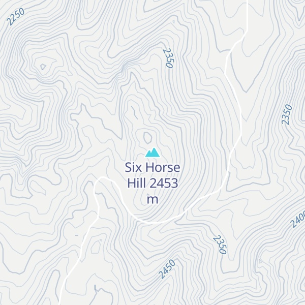 Map of Six Horse Hill
