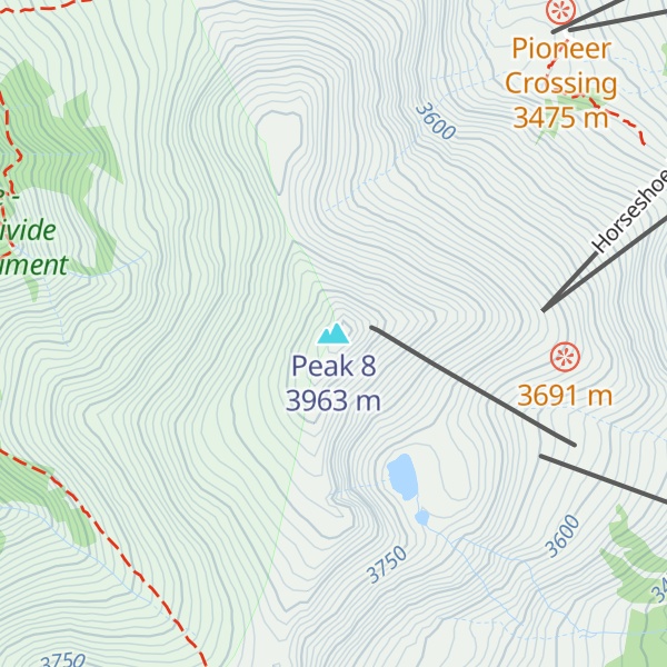 Map of Peak 8