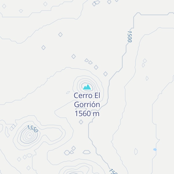 Map of Cerro El Gorrión
