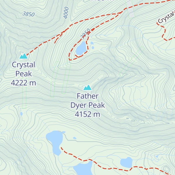 Map of Father Dyer Peak