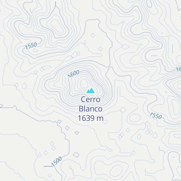 Map of Cerro Blanco