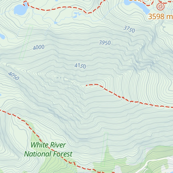 Map of Quandary Peak