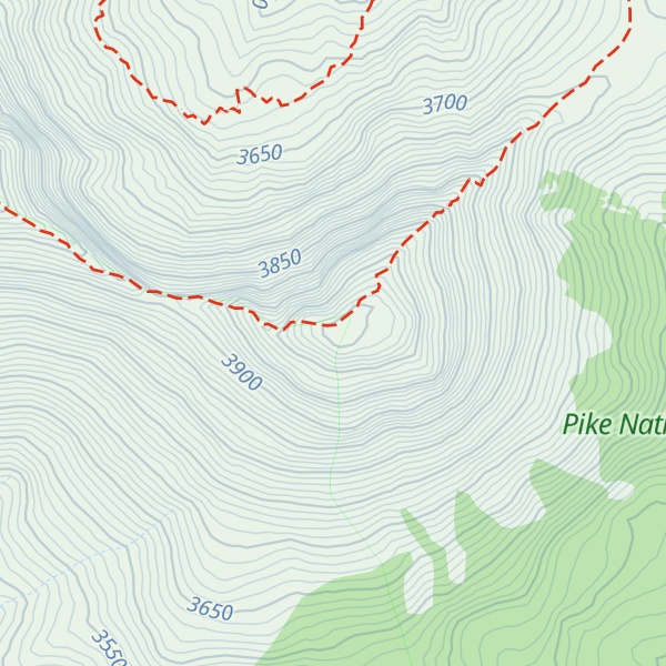 Map of East Buffalo Peak