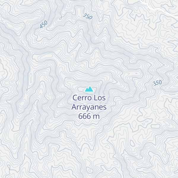 Map of Cerro Los Arrayanes