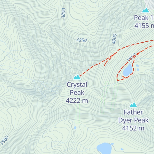 Map of Crystal Peak