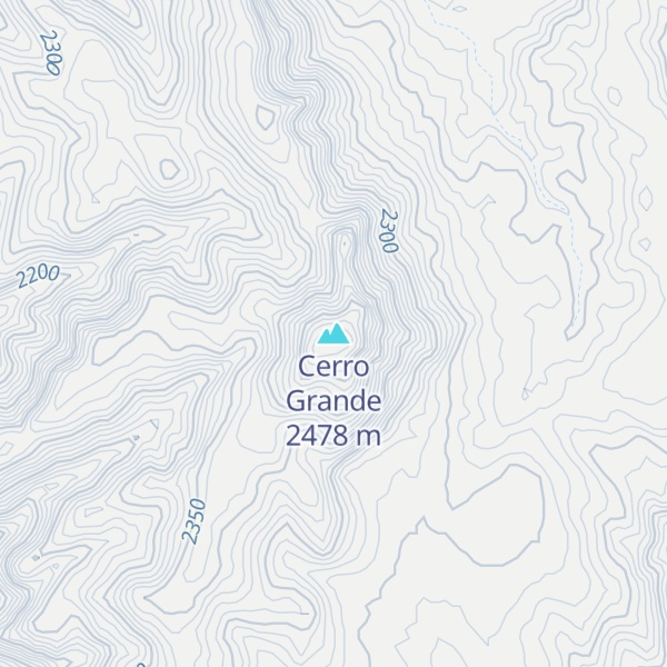 Map of Cerro Grande