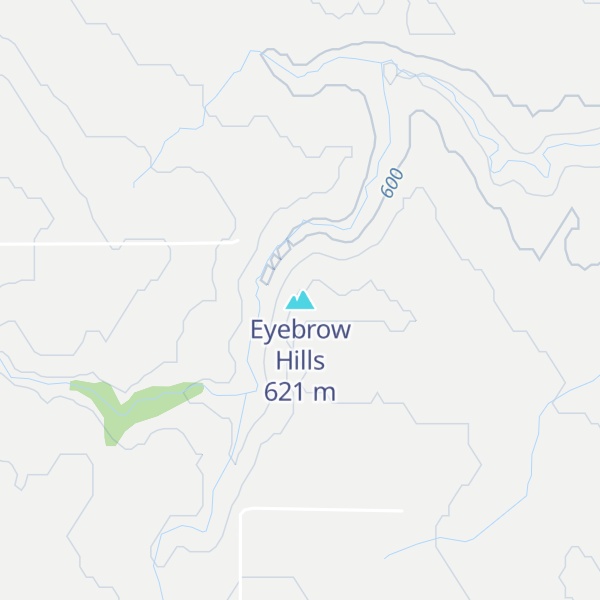 Map of Eyebrow Hills
