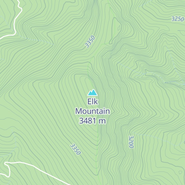 Map of Elk Mountain
