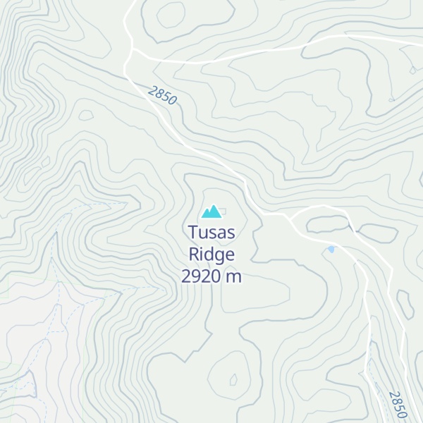 Map of Tusas Ridge