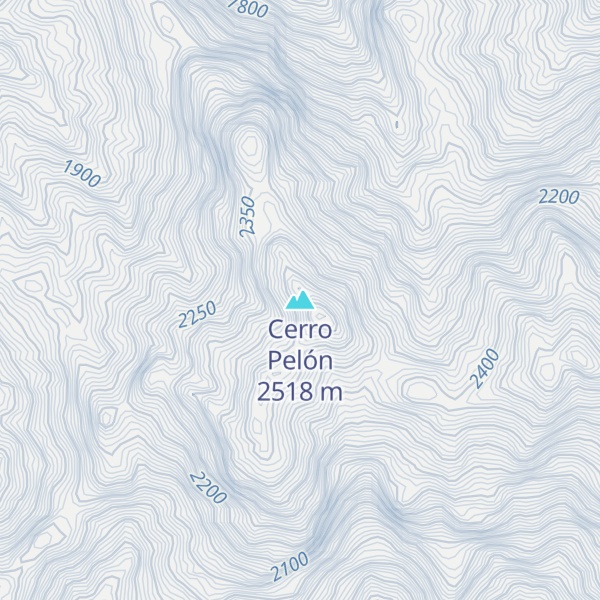 Map of Cerro Pelón