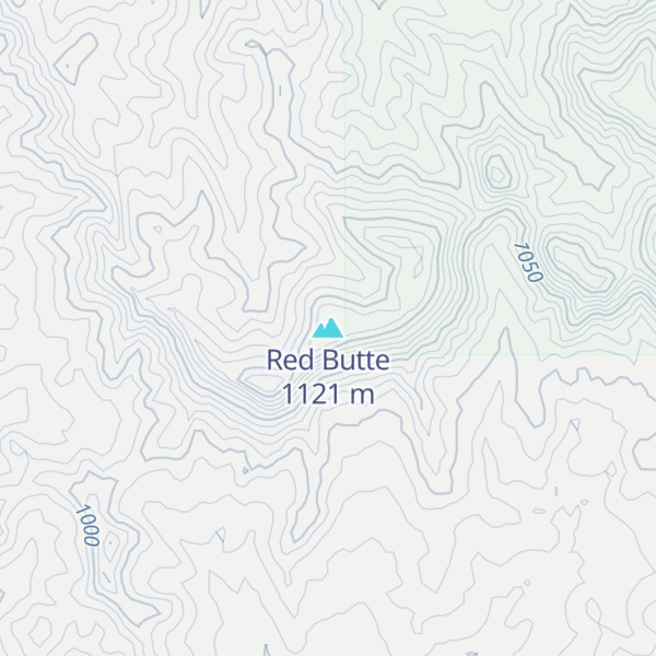 Map of Red Butte