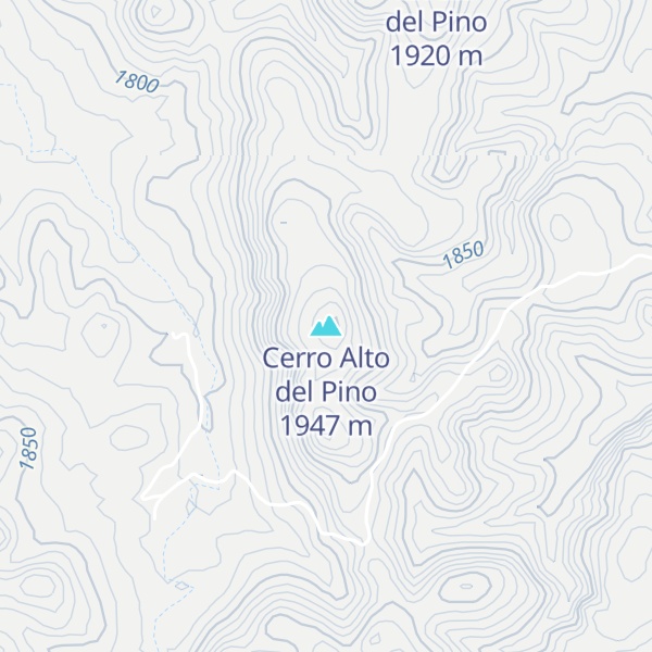 Map of Cerro Alto del Pino