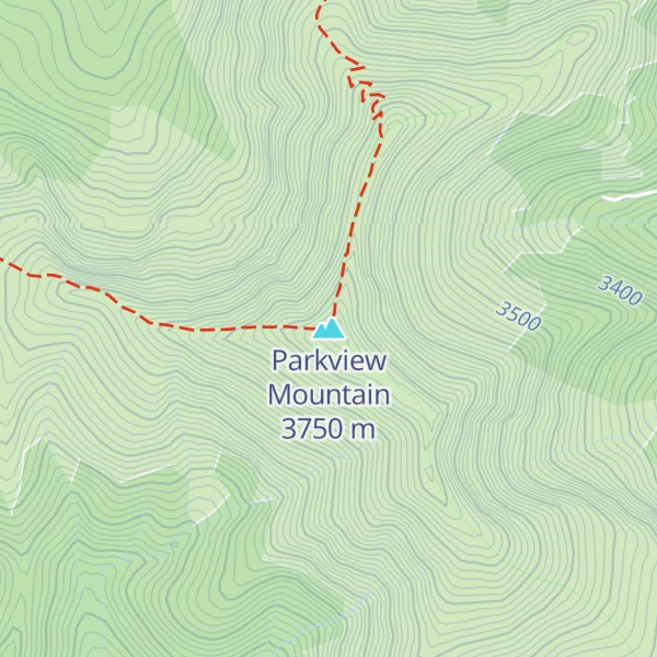 Map of Parkview Mountain