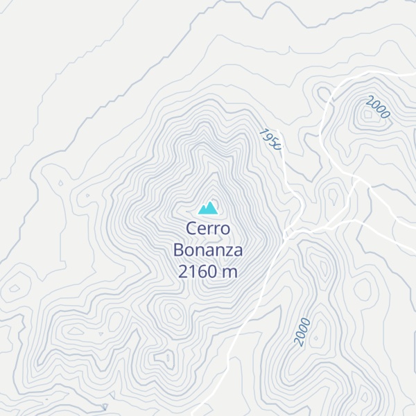 Map of Cerro Bonanza