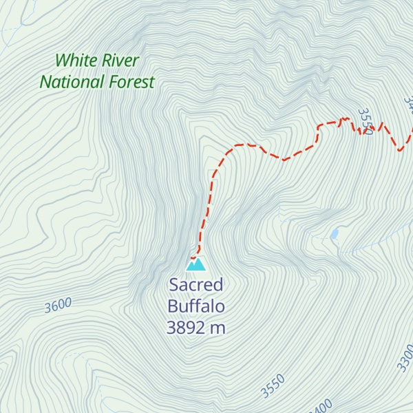Map of Buffalo Mountain