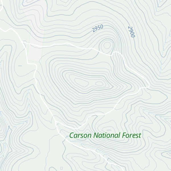 Map of Tusas Mountain